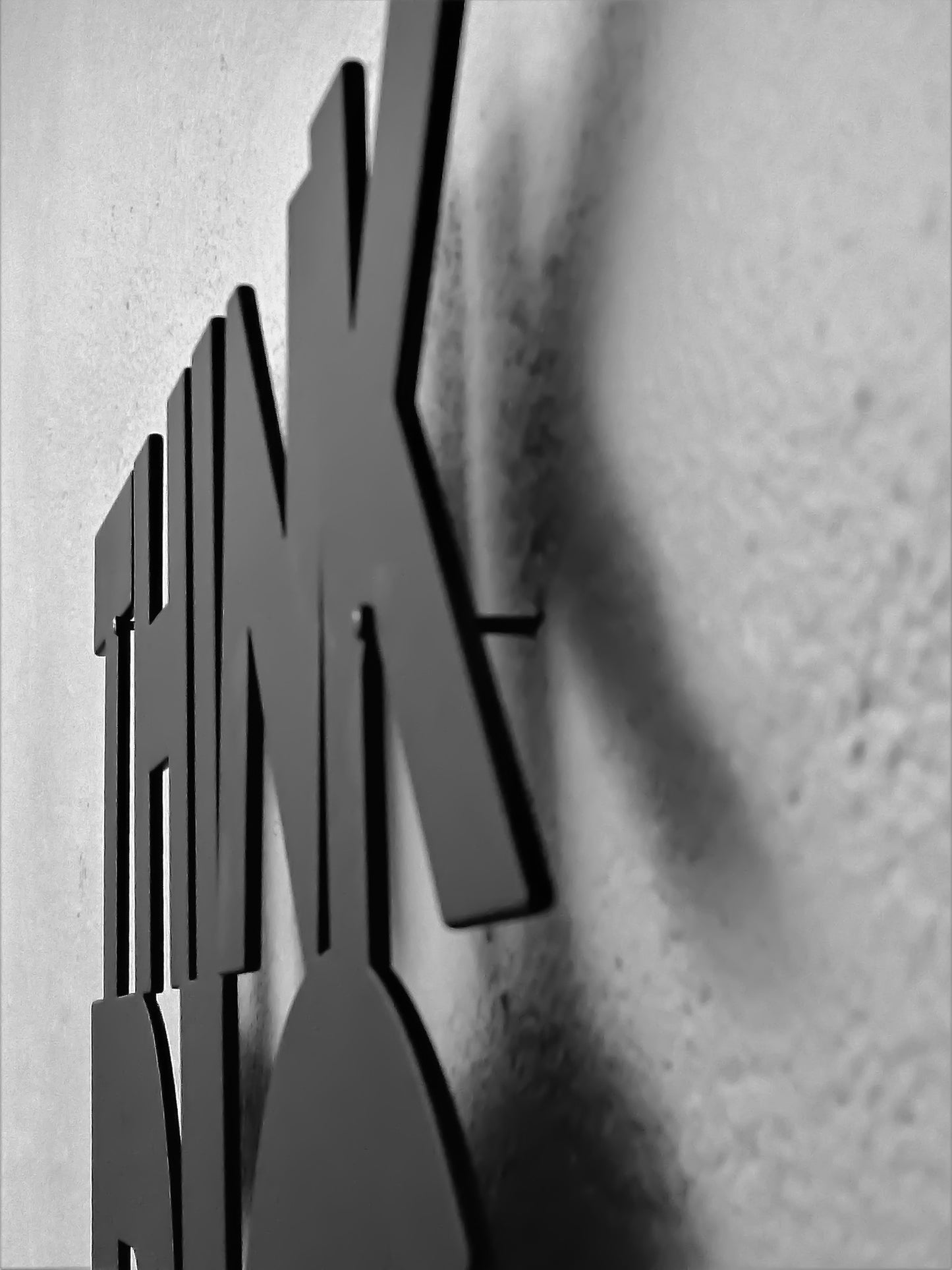 Get fit or die trying - Stainless steel 32x62.5cm