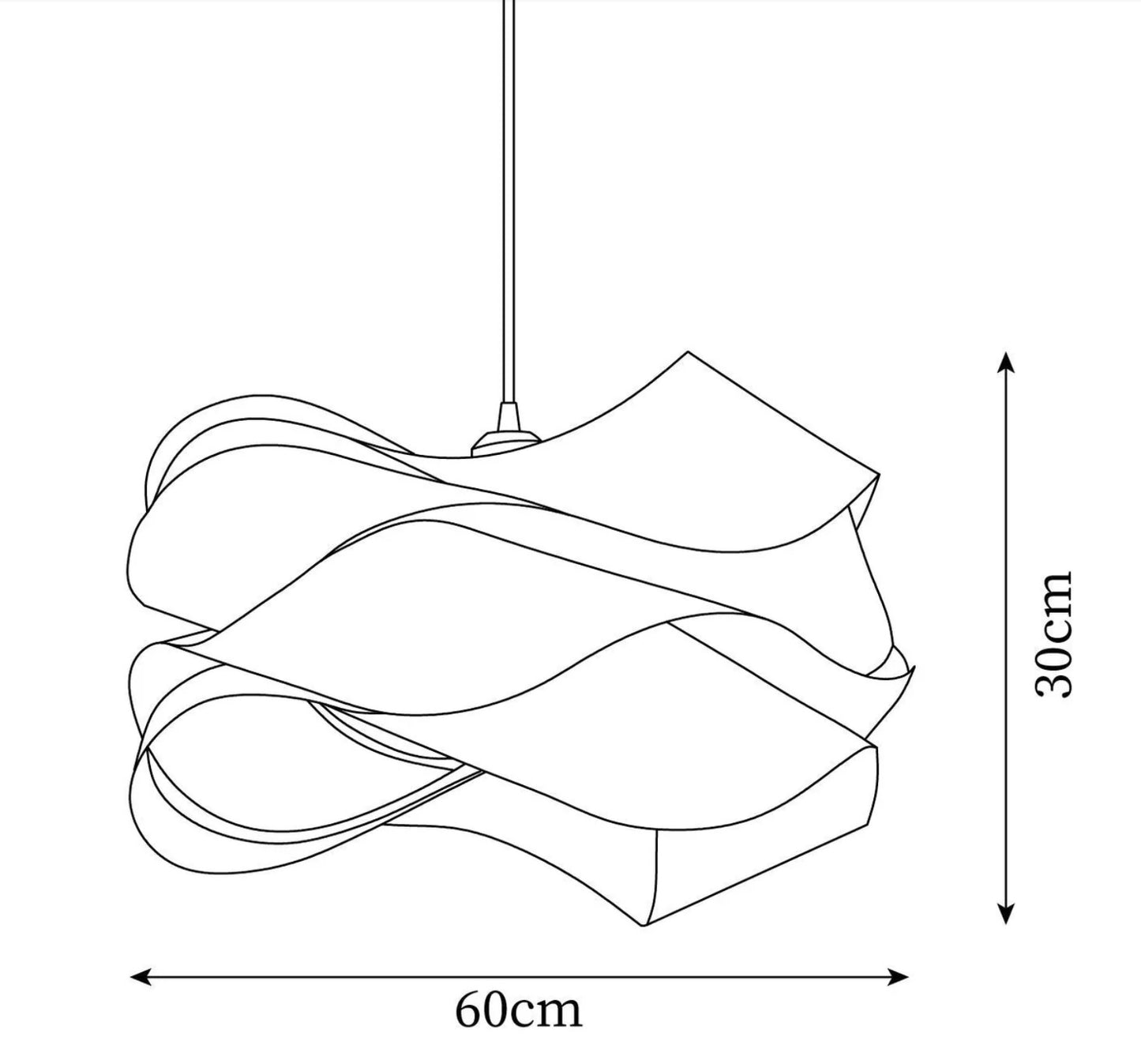 Aura Twist pendant light