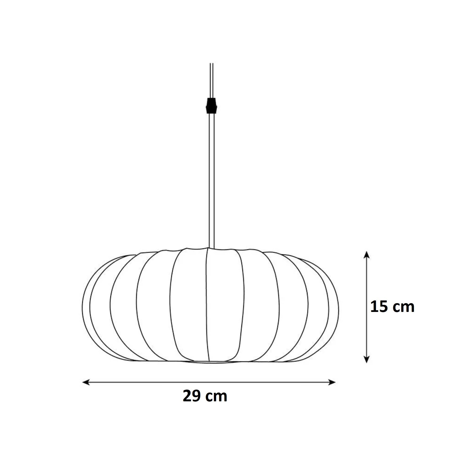 Pumpkin Glow pendellampe 29 cm måltegning