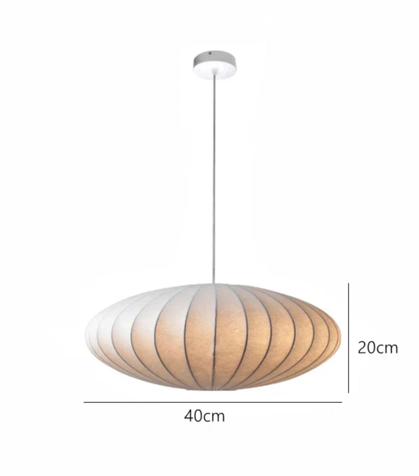 UFO Glow pendellampe Ø40 cm mål