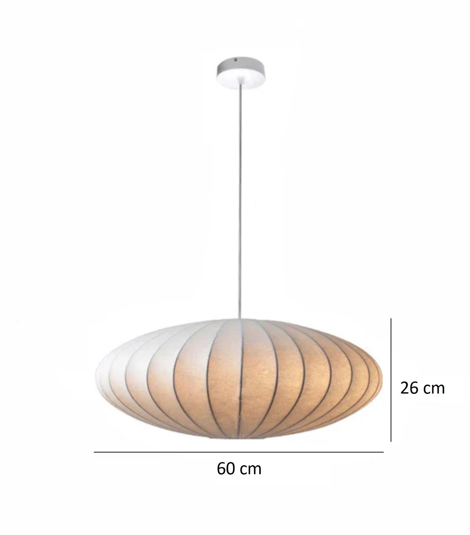 UFO Glow pendellampe Ø60 cm mål